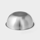 Миски-салатники Sphere, 950 мл, 1.55 л, 3.4 л, с мерной шкалой, нержавеющая сталь, набор 3 шт, серебряные - Фото 5
