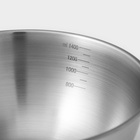 Миски-салатники Sphere, 950 мл, 1.55 л, 3.4 л, с мерной шкалой, нержавеющая сталь, набор 3 шт, серебряные - Фото 6