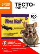 Тесто-брикеты от грызунов «ТОМ КОТ БРО», 100 г - Фото 1