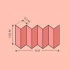 Перфорированная подложка-гармошка «Солид», для отапливаемых полов, розовая, 1.8 мм, шаг 500 мм, 8.4 м² 10847763