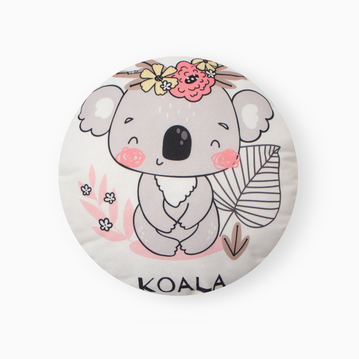 Подушка декоративная детская «Этель. Коала», d=30 см, велюр - Фото 1