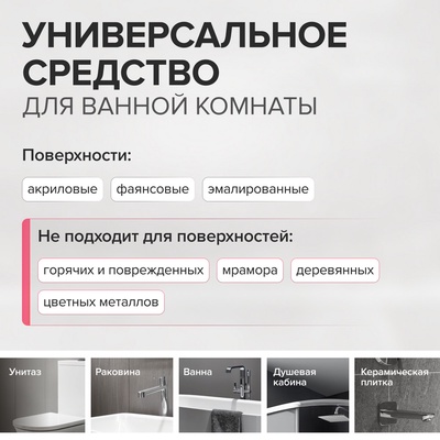 Чистящее средство Synergetic «Для ванной», 500 мл