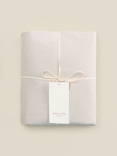 Пододеяльник 1.5-спальный SL Home Percale, 150×220 см, перкаль, молочный