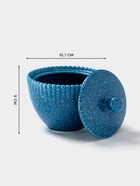 Сахарница Доляна «Коралл», 300 мл, d=10.1 см, фарфор, синяя - Фото 2