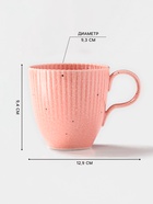 Кружка Доляна «Коралл», 350 мл, фарфор, розовая - Фото 2