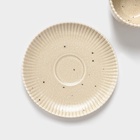 Чайная пара Доляна «Коралл», 275 мл, фарфор, бежевая - Фото 3