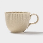 Чайная пара Доляна «Коралл», 275 мл, фарфор, бежевая - Фото 4