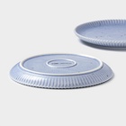 Тарелки Доляна «Коралл», d=20.8 см, набор 2 шт., фарфор, голубые - Фото 4