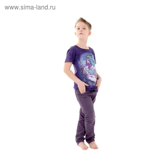 Футболка детская Collorista 3D Winter tale, возраст 8-10 лет, рост 134-140 см, цвет фиолетовый - Фото 1