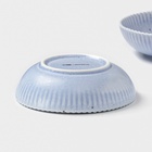 Тарелки глубокие Доляна «Коралл», 700 мл, d=18.2 см, набор 2 шт., фарфор, голубые - Фото 4