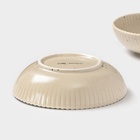 Тарелки глубокие Доляна «Коралл», 700 мл, d=18.2 см, набор 2 шт., фарфор, бежевые - Фото 4