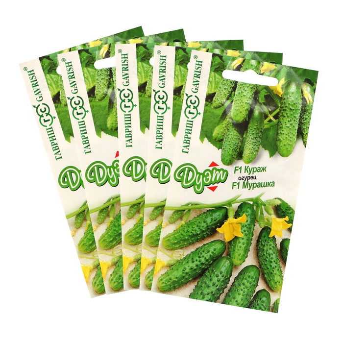 Семена Огурец «Кураж + Мурашка», F1, набор 5 шт. - Фото 1