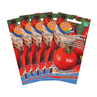 Семена Томат "Непасынкующийся" скороспелый, набор 5 шт