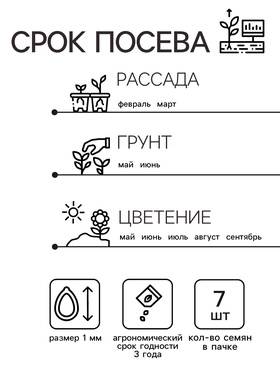 Семена цветов Петуния «Мамбо», F1, фиолетовая многоцветковая, набор 5 шт., «Аэлита»