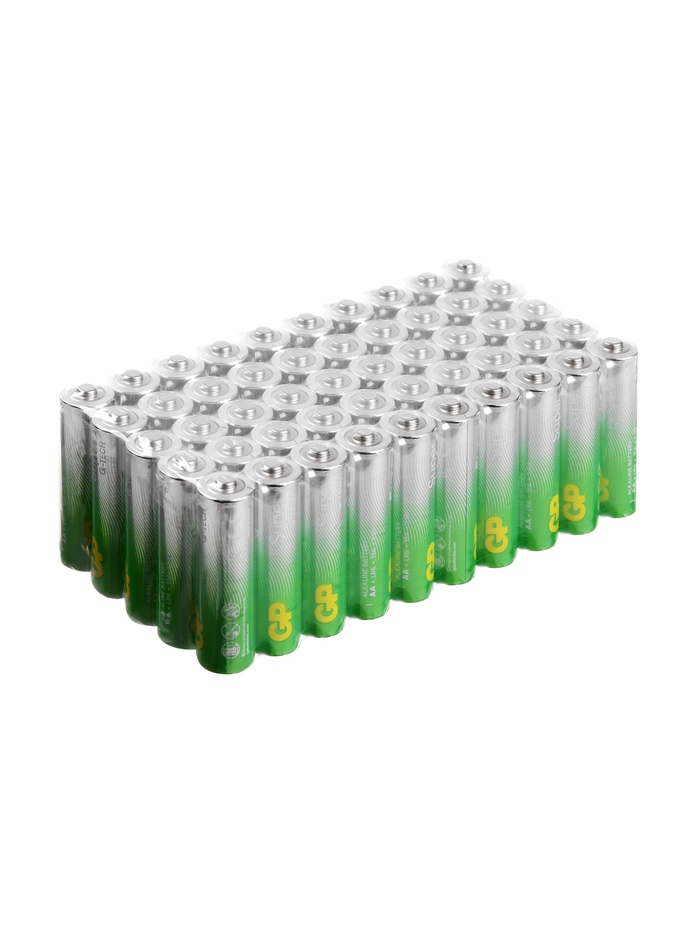 Батарейка алкалиновая GP Super Alkaline G-tech, AA, LR6-50BOX, 1.5 В, набор, 50 шт. - Фото 1