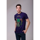 Футболка мужская Collorista 3D Frog, размер XXL (52), цвет фиолетовый - Фото 2