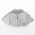 Карнавальная накидка «Мышь», рост 104-128 см, длина с капюшоном 60 см, без капюшона 35 см, серый - Фото 3