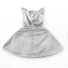 Карнавальная накидка «Кошка», рост 104-128 см, длина с капюшоном 60 см, без капюшона 35 см, серый - Фото 5