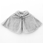 Карнавальная накидка «Барашек», рост 104-128 см, длина с капюшоном 60 см, без капюшона 35 см, серый - Фото 3