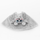 Карнавальная накидка «Барашек», рост 104-128 см, длина с капюшоном 60 см, без капюшона 35 см, серый - Фото 4