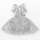 Карнавальная накидка «Барашек», рост 104-128 см, длина с капюшоном 60 см, без капюшона 35 см, серый - Фото 5