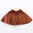 Карнавальная новогодняя накидка «Олень», рост 104-128 см, длина с капюшоном 60 см, без капюшона 35 см, коричневый - Фото 3