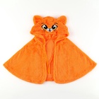 Карнавальная накидка «Лиса», рост 104-128 см, длина с капюшоном 60 см, без капюшона 35 см, оранжевый - Фото 2