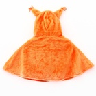 Карнавальная накидка «Белка», рост 104-128 см, длина с капюшоном 60 см, без капюшона 35 см, оранжевый - Фото 5