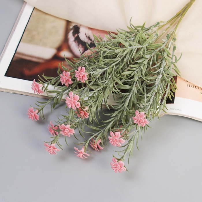 Букет искусственный «Олеандр леди», h=29 см, МИКС, с напылением