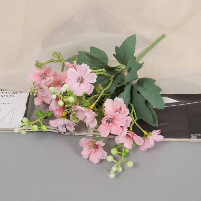 Букет искусственный «Анемон леди люкс», h=26 см, МИКС