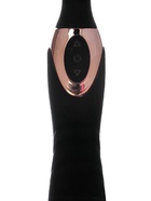 Вибратор двусторонний, 14 режимов, 22×4 см, софт-силикон, черный - Фото 2