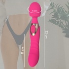 Вибратор двусторонний, 14 режимов, 22×4 см, софт-силикон, розовый - Фото 6