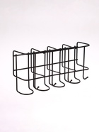 Подставка для зонтов настенная, с крючками, металл, 7×12×26 см, чёрная - Фото 5