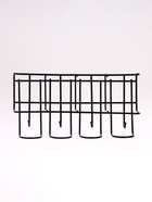 Подставка для зонтов настенная, с крючками, металл, 7×12×26 см, чёрная - Фото 2