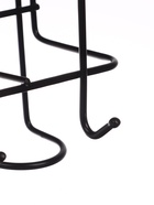 Подставка для зонтов настенная, с крючками, металл, 7×12×26 см, чёрная - Фото 3