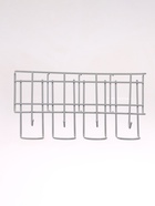 Подставка для зонтов настенная, с крючками, металл, 7×12×26 см, белая - Фото 3