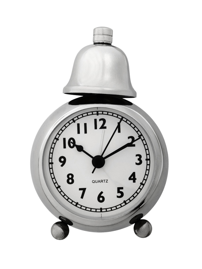 Часы - будильник настольные, плавный ход, на батарейках, подсветка, 12.5×9×6.5 см, d=7 см - Фото 1