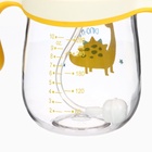 Поильник детский M&B «Котик» с трубочкой, от 9 мес., 280 мл., молочно-желтый - Фото 4