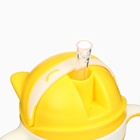 Поильник детский M&B «Котик» с трубочкой, от 9 мес., 280 мл., молочно-желтый - Фото 5