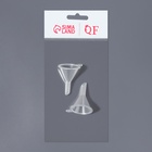 Воронка, d=3×4.2 см, набор 2 шт, прозрачная 10669868