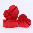 Набор подарочных коробок 3 в 1 сердца, красный, 31×27×13.3; 28×25×11.7; 26×23×10.3 см - Фото 3