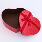 Набор подарочных коробок 3 в 1 сердца, красный, 31×27×13.3; 28×25×11.7; 26×23×10.3 см - Фото 6