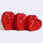 Набор подарочных коробок сердце 3 в 1, сияющий красный с бантом «Любовь вечна», 31×27×13.3; 28×25×11.7; 26×23×10.3 см - Фото 2