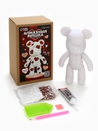 Алмазная мозаика на фигурке с полным заполнением «Медведь с сердечками» - Фото 2