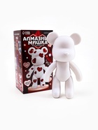 Алмазная мозаика на фигурке с полным заполнением «Медведь с сердечками» - Фото 2