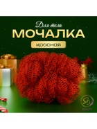 Мочалка для тела «Secret Beauty», красная 20 г - Фото 4