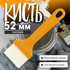 Кисть плоская ЛОМ промо, искусственная щетина, пластиковая рукоятка, 52 мм - Фото 1