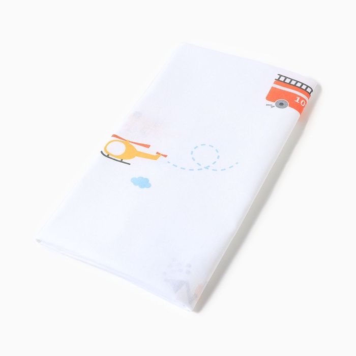 Пелёнка «Крошка Я. Машинки», 73×120 см, бязь 125 г/м², хлопок 100% - Фото 1
