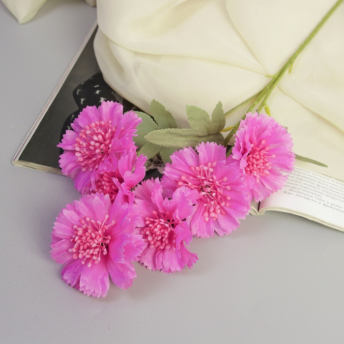 Цветы искусственные «Гвоздика каспар галант», 58×7 см, сиреневые - Фото 1