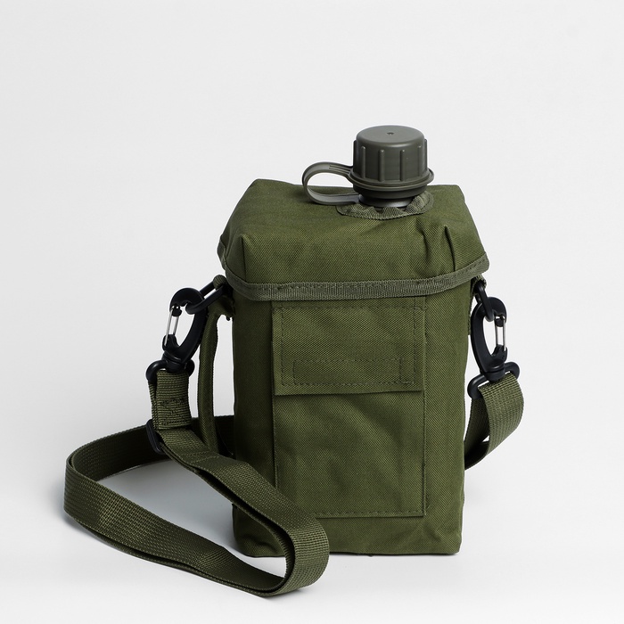 Фляжка туристическая "Adventure" 2 л, с чехлом, олива - Фото 1